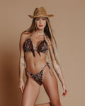 Bikini animalier con frange - R.a. Boutique 