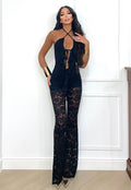 Tuta lace obsession nera - R.a. Boutique