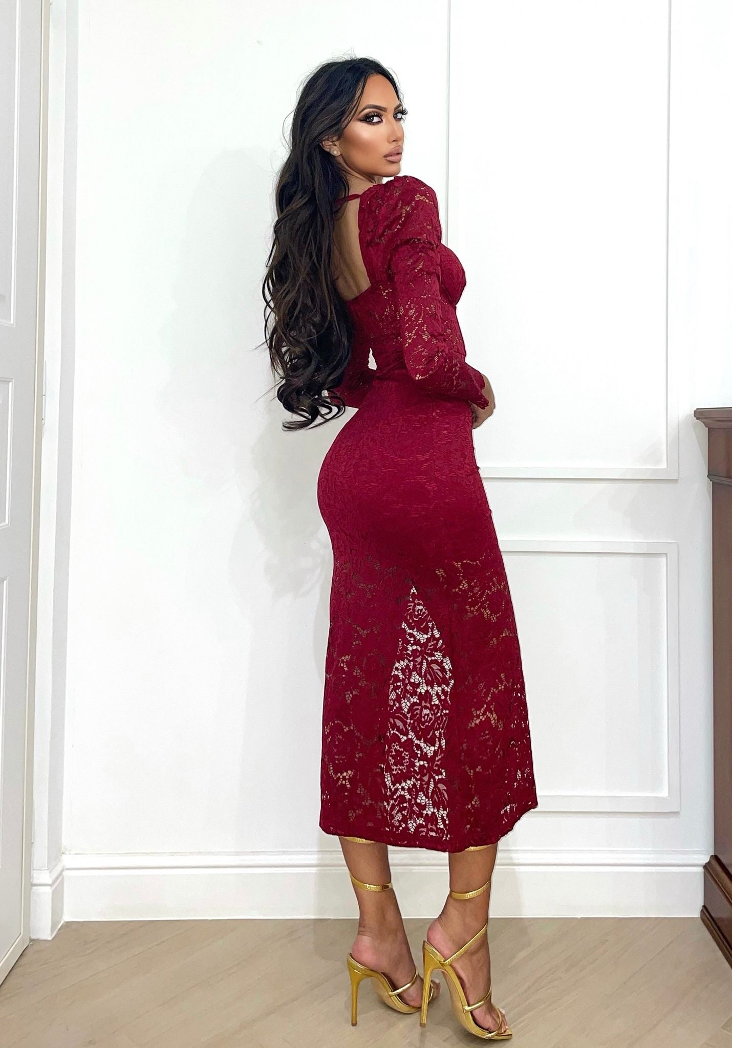 Cerimonia Bordeaux Vestito Adidas Bordeaux Burgundy Dress With Lace Bodice Cerimonia Bordeaux Vestito Adidas Bordeaux Burgundy Dress With Lace Bodice