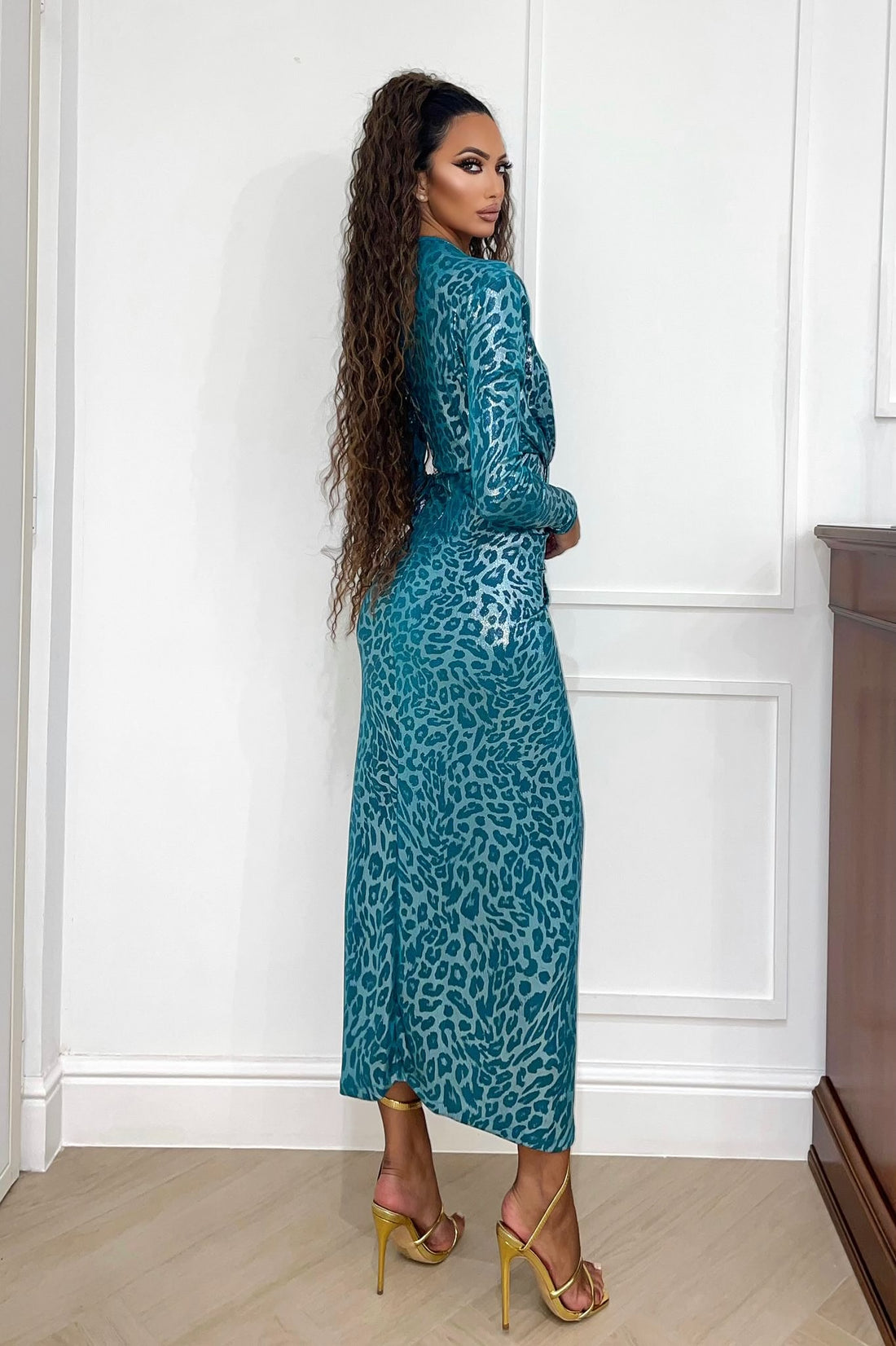 Abito ottanio animalier - R.a. Boutique 