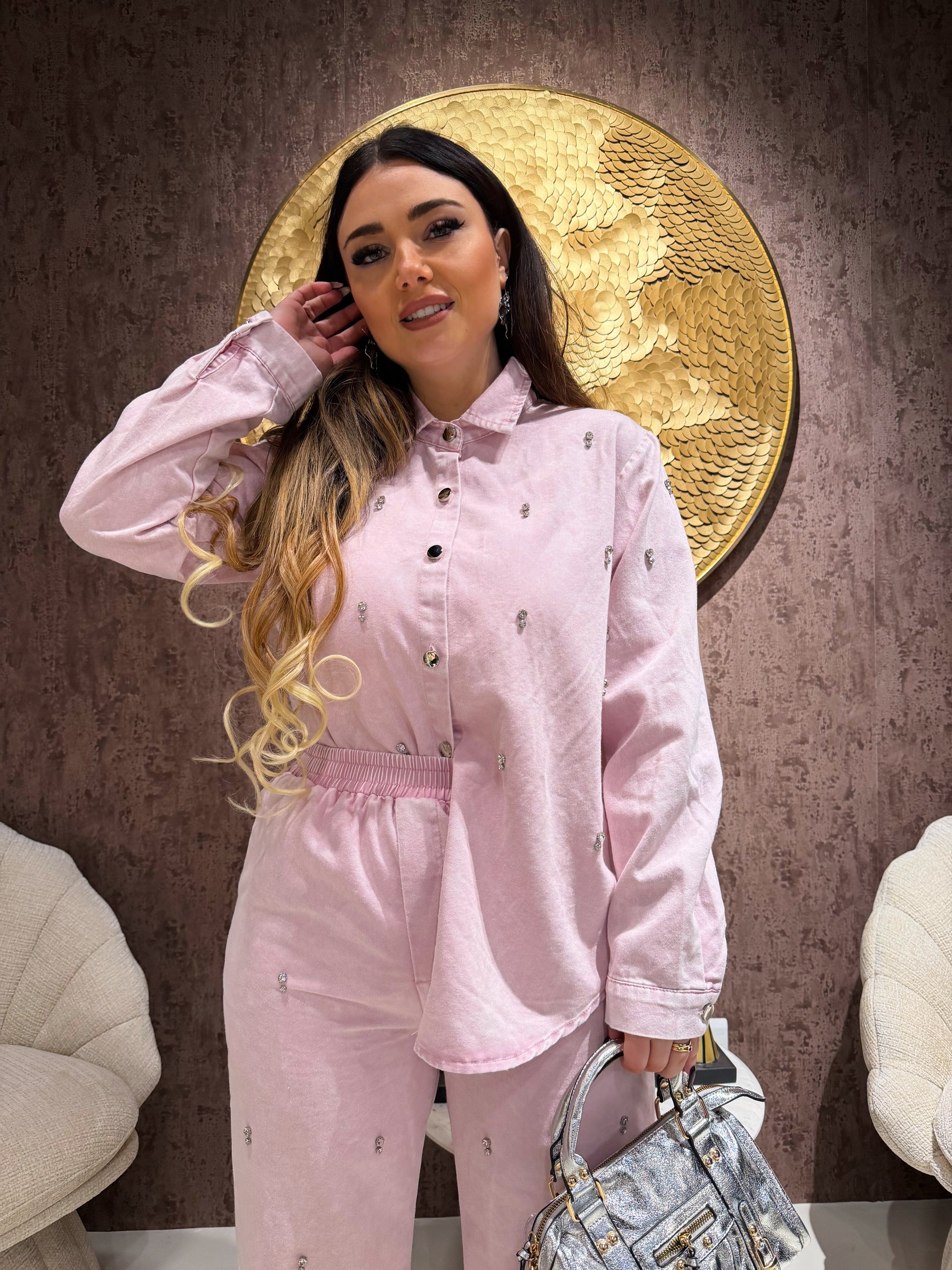 Completo Denim Crystal Touch - R.a. Boutique