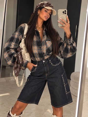 Camicia Oversize Soho a Quadri
