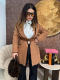 Cappotto Corto con Cintura in Vita e Dettagli - R.a. Boutique