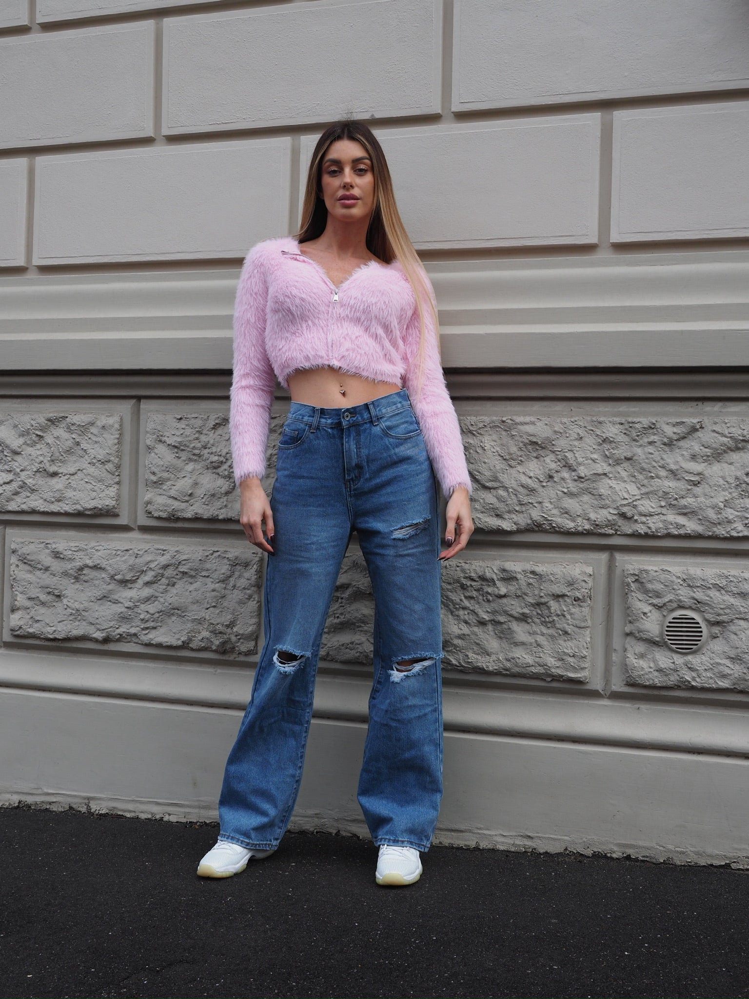 Cardigan morbidissimo rosa pastello - R.a. Boutique 