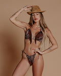 Bikini animalier con frange - R.a. Boutique 