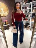 Jeans love con ricami - R.a. Boutique