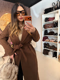 Cappotto Elegante con Cintura in Vita - R.a. Boutique
