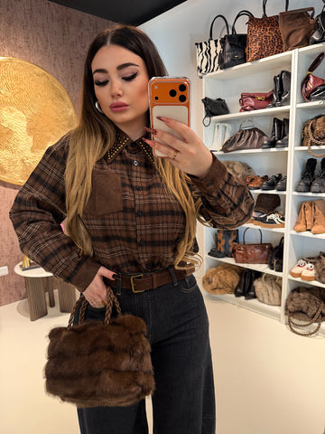 Camicia Rockwood a Quadri con Borchie - R.a. Boutique