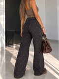 Pantalone Denim Diamond Studs - R.a. Boutique
