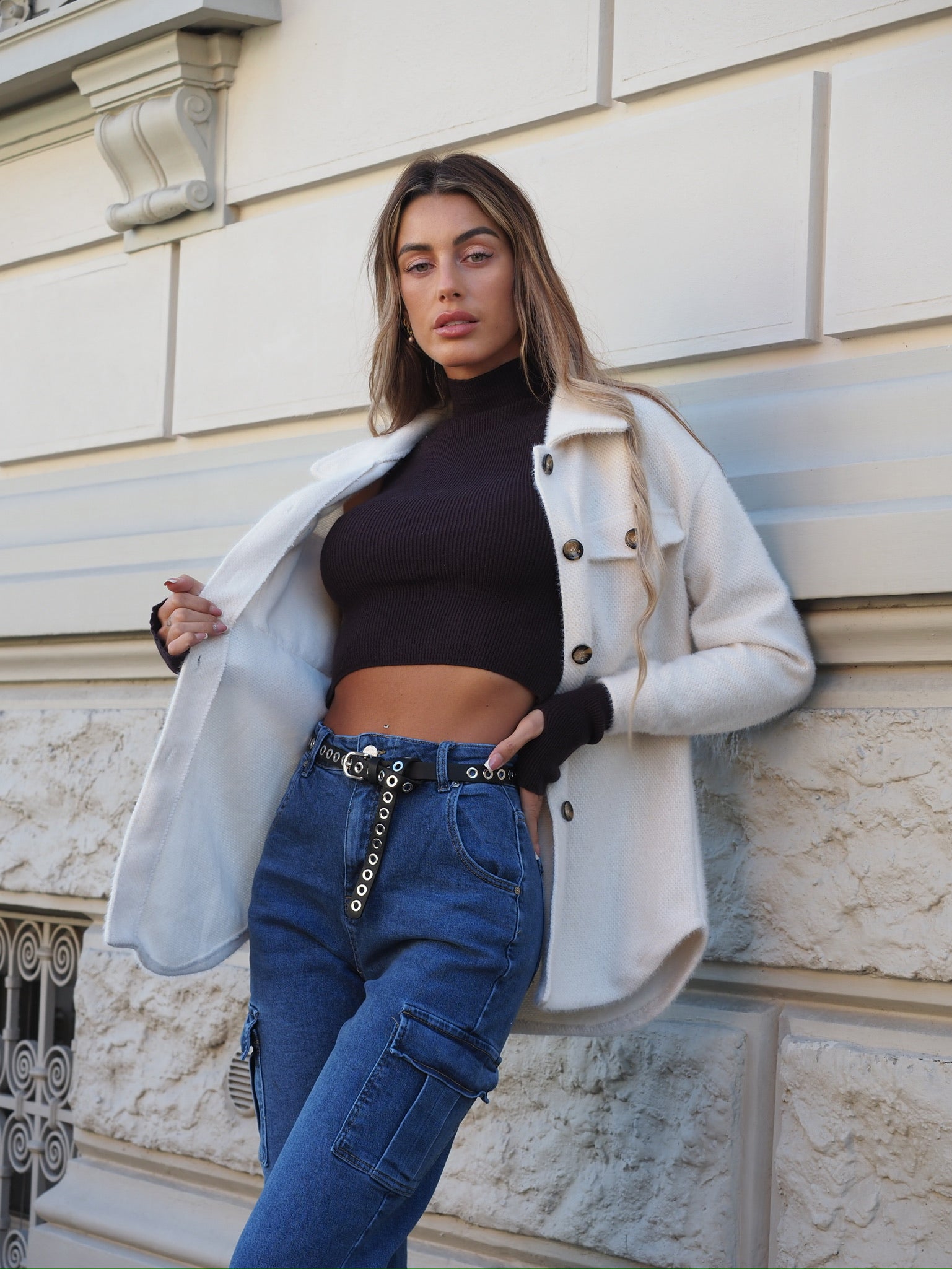 Top choco con manicotti - R.a. Boutique 