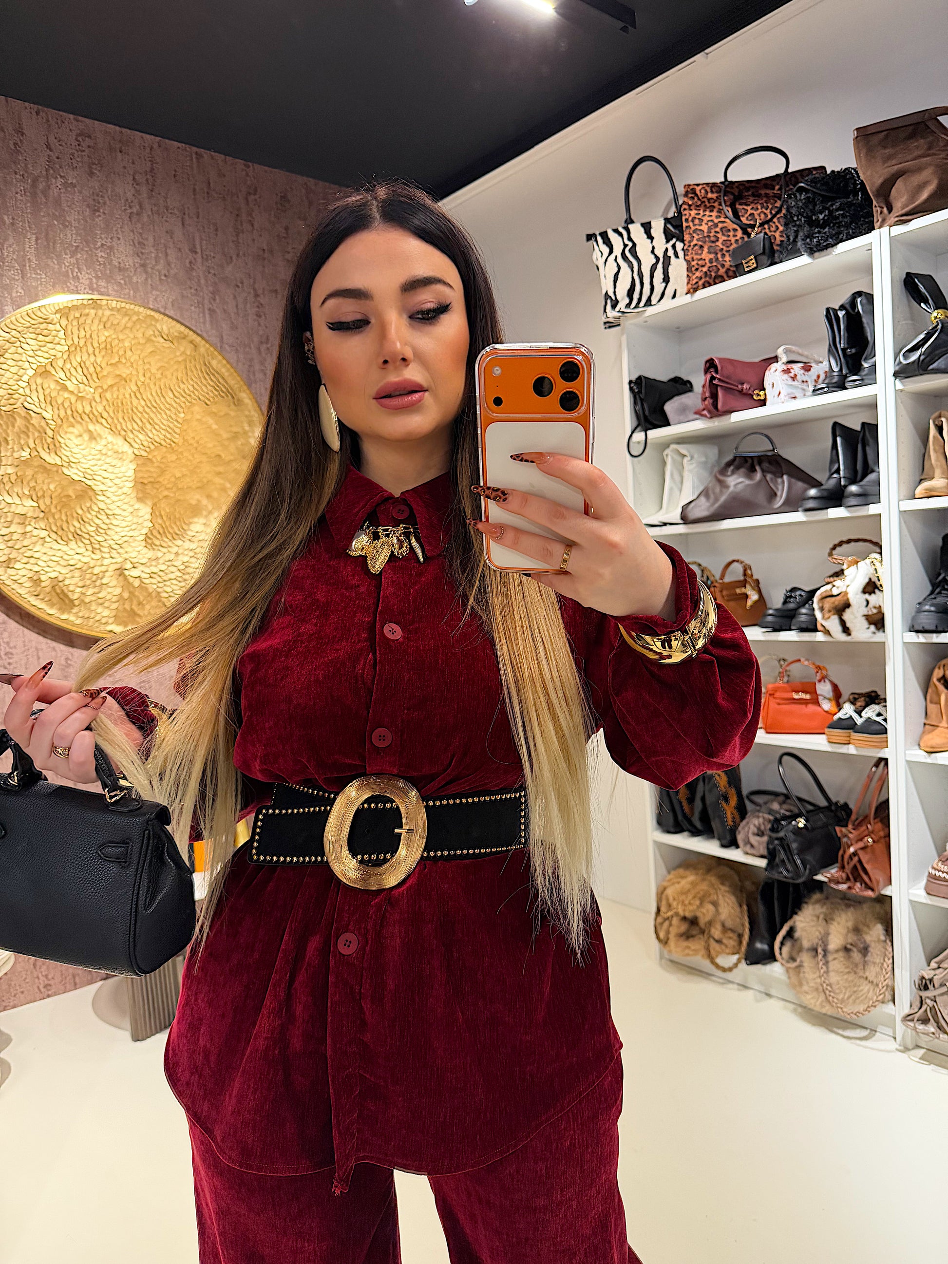 Completo in ciniglia camicia e pantalone - R.a. Boutique