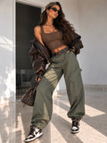 Pantalone Cargo Balloon con Cintura - R.a. Boutique