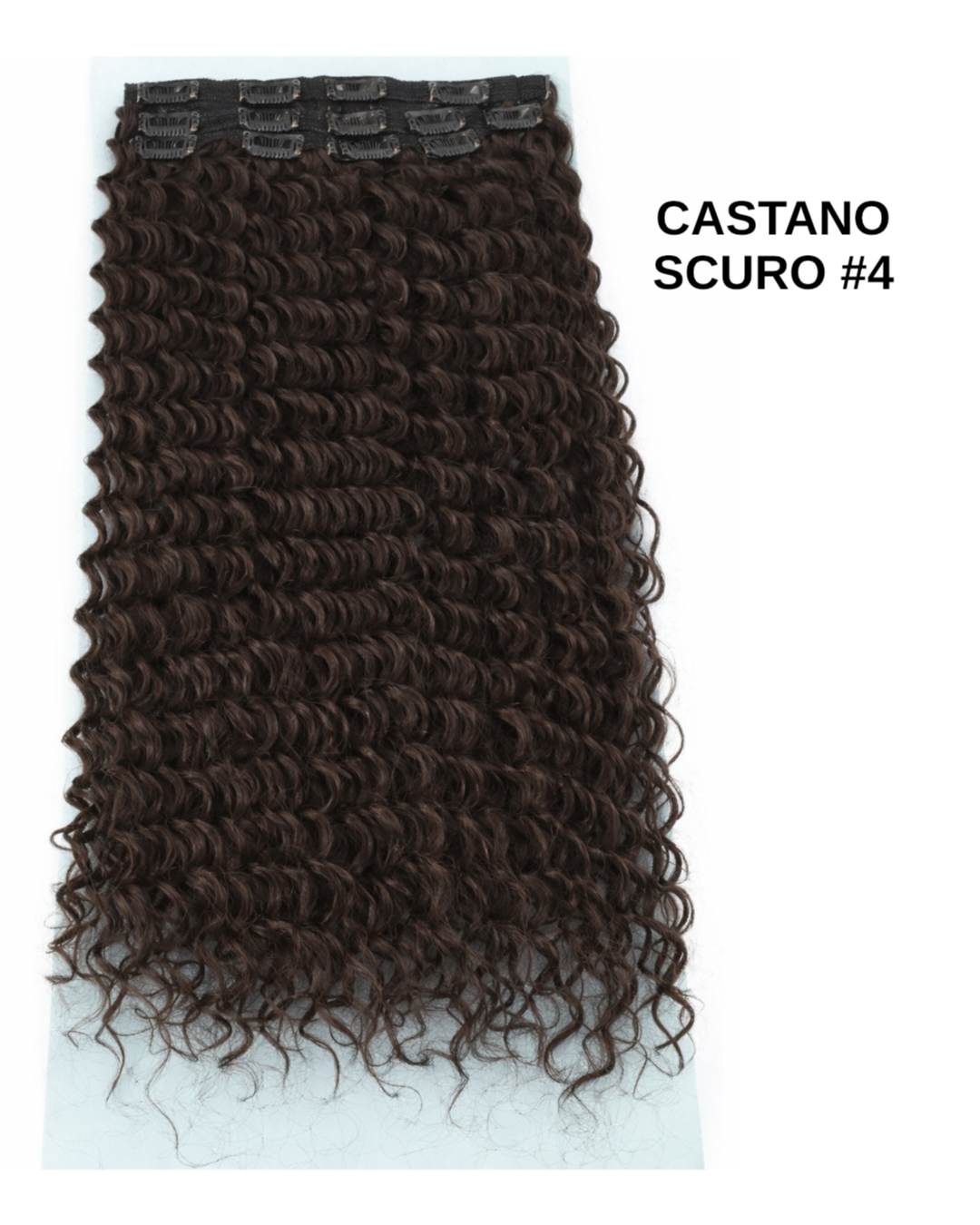 7 fasce Ricce con clip vari colori - R.a. Boutique