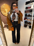 Foulard con dettaglio marrone - R.a. Boutique