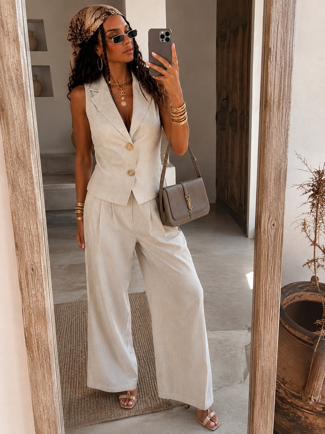 Completo Lino Chic Top & Pants - R.a. Boutique