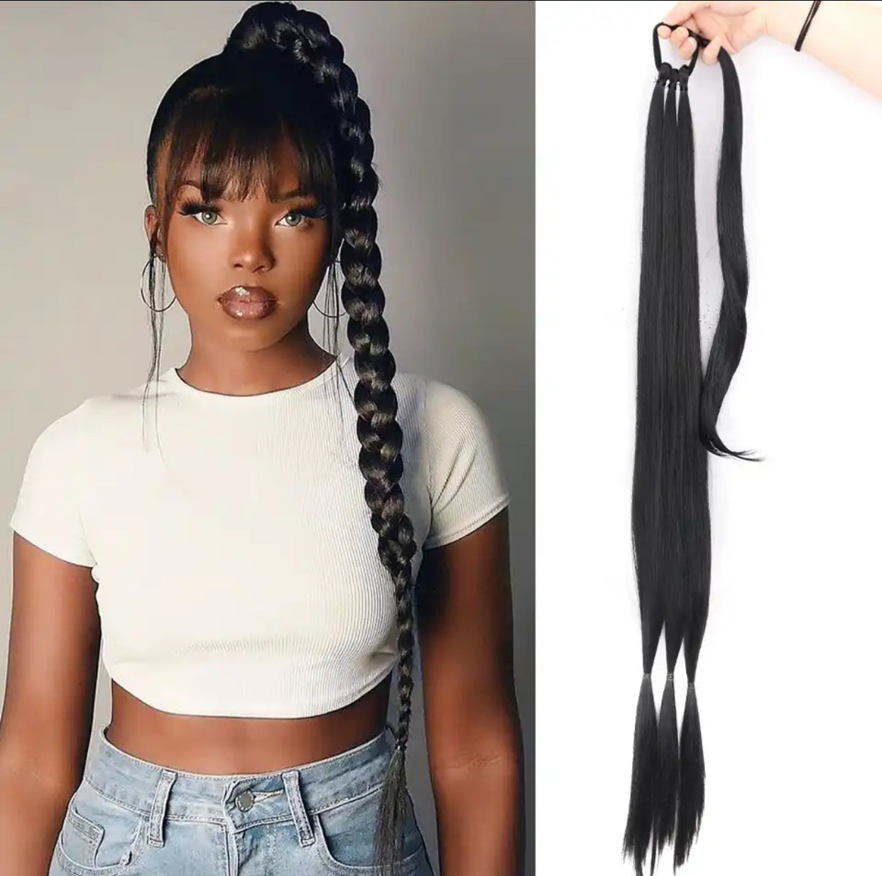 Treccia extension nera - R.a. Boutique 