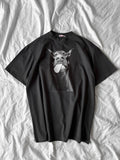 T-shirt grigio doberman - R.a. Boutique 