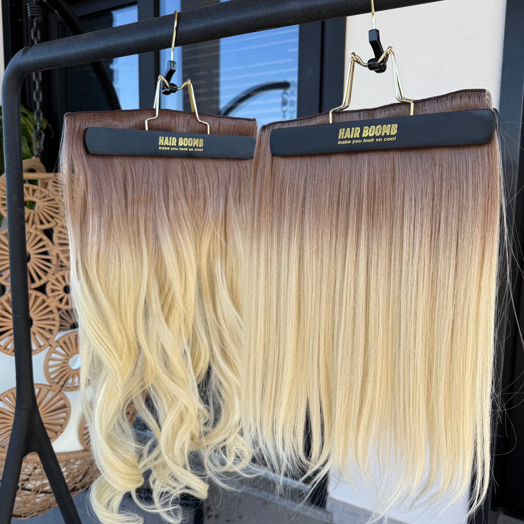 extension clip liscia champagne platino - R.a. Boutique