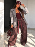 Blazer oversize con maniche in pizzo - R.a. Boutique