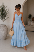 Abito Lungo summer con ricami oro - R.a. Boutique