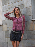 Camicia in velo purple - R.a. Boutique 