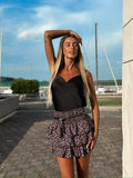 Top in raso nero - R.a. Boutique 