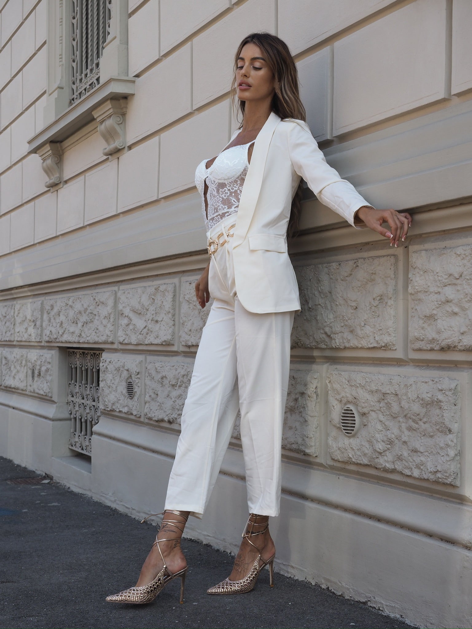 Completo giacca e pantalone burro - R.a. Boutique 