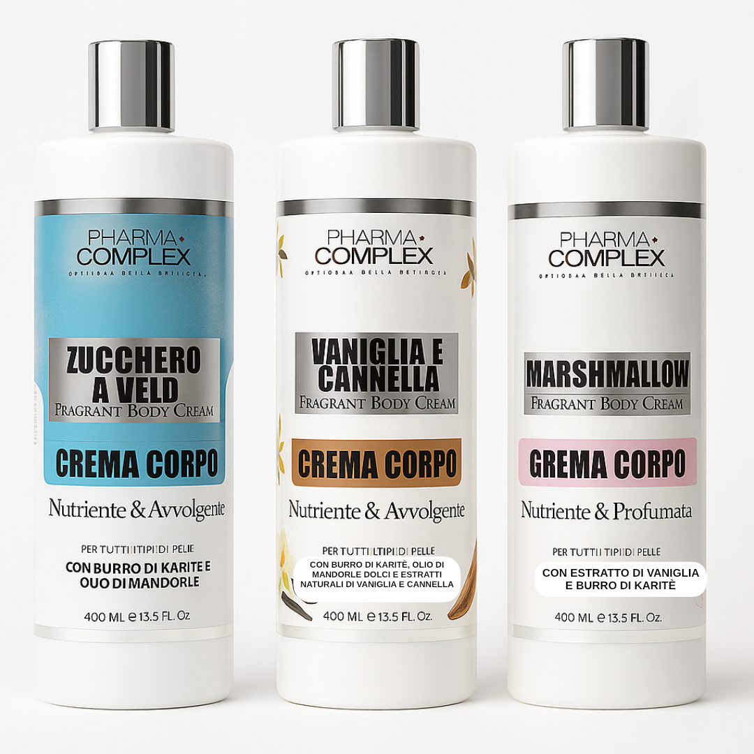 Bagnoschiuma 500ml e creme corpo 400ml vari gusti - R.a. Boutique