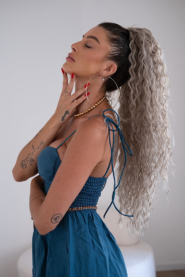 Coda riccia con Coulisse Baby Blonde