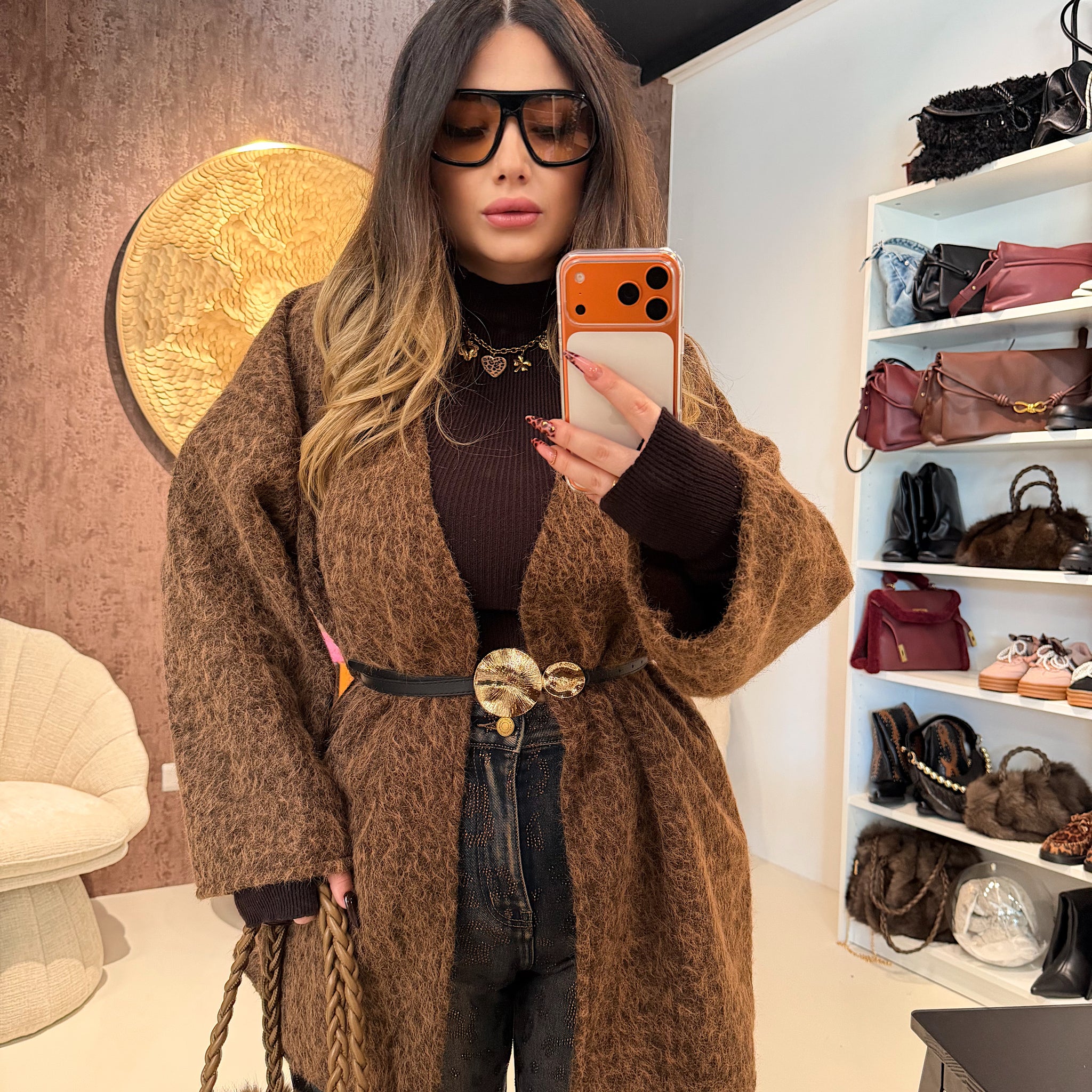 Cardigan Morbido Effetto Pelliccia - R.a. Boutique