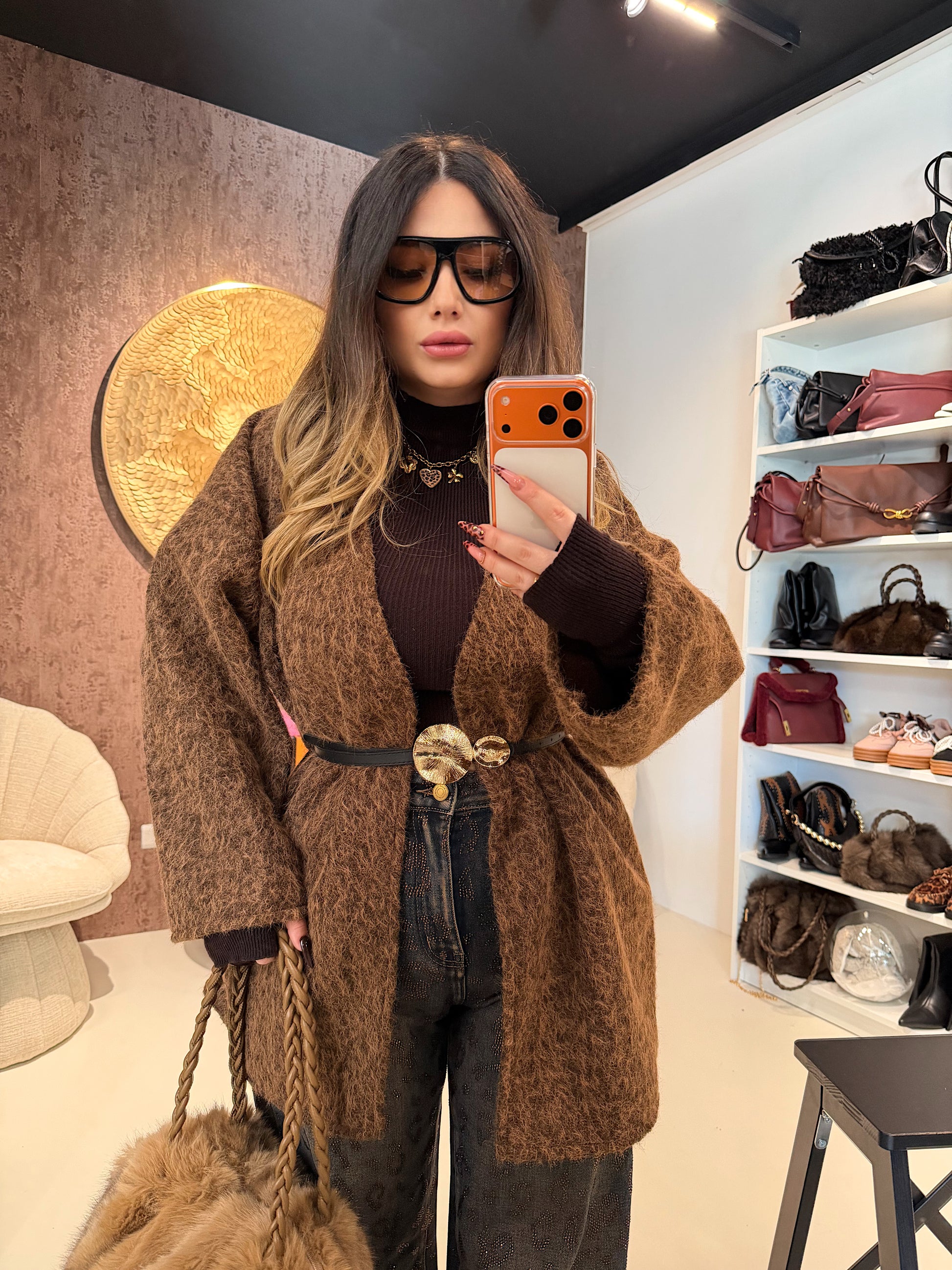 Cardigan Morbido Effetto Pelliccia - R.a. Boutique