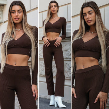 Completo casual/elegant choco - R.a. Boutique 