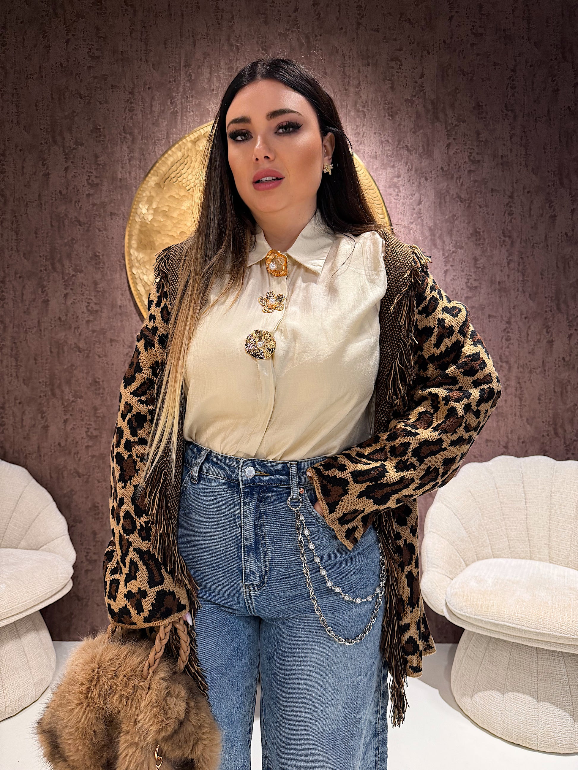 Camicia con spille vari colori - R.a. Boutique