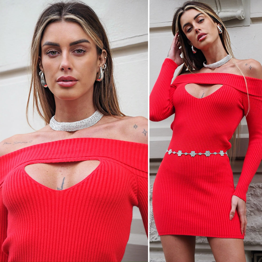 Choker  con strass - R.a. Boutique 