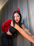 Cerchietto con corna rosse ( Diavolo Halloween) - R.a. Boutique 