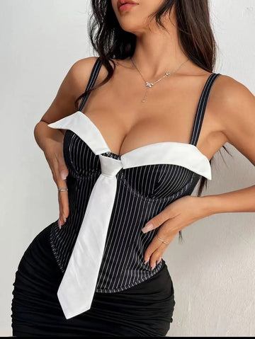 Corpetto con cravatta - R.a. Boutique