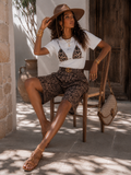 Bermuda Leopard con elastico - R.a. Boutique