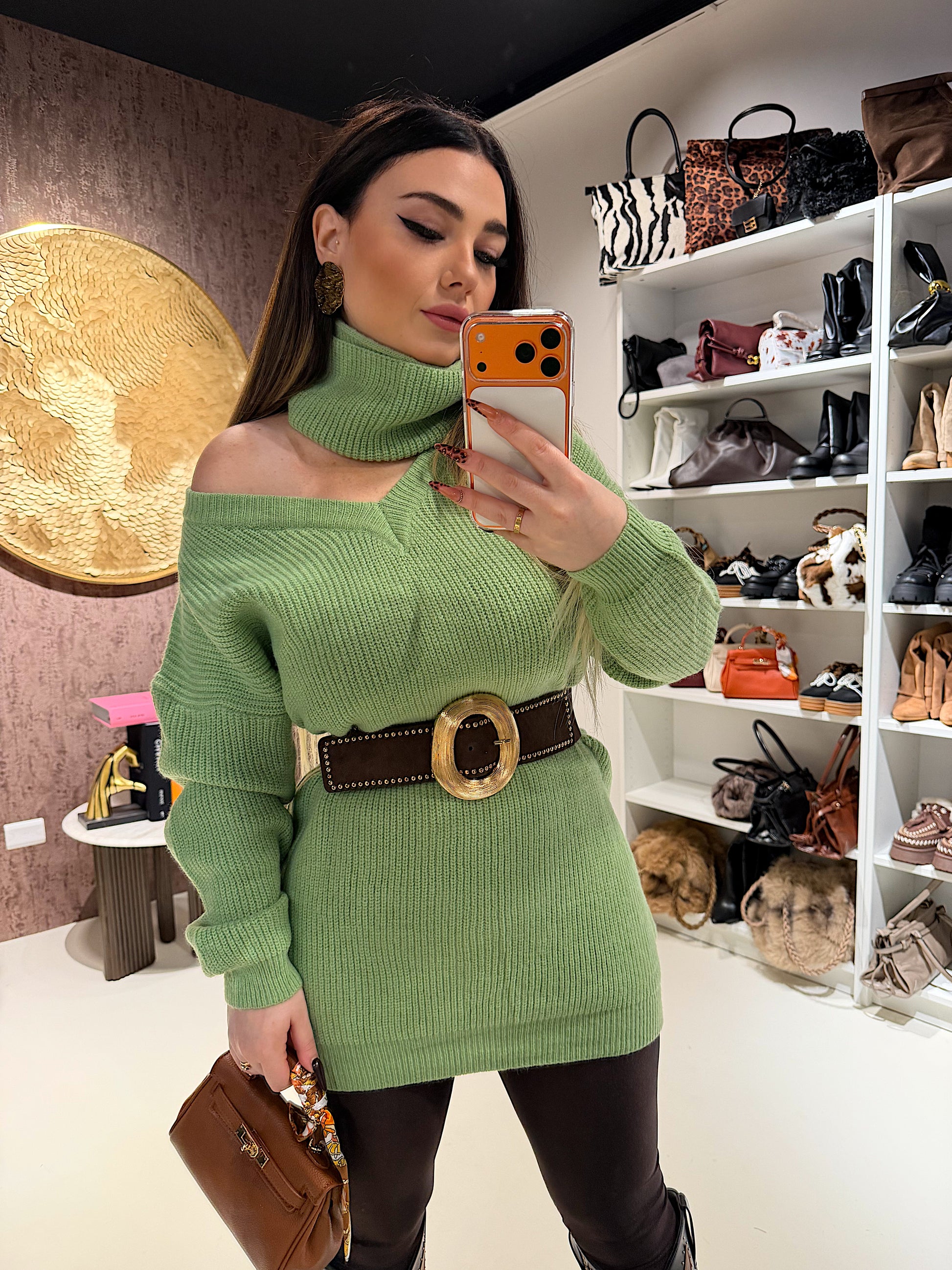 Maglione o mini dress menta - R.a. Boutique