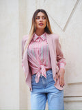 Camicia a righe rosa - R.a. Boutique 