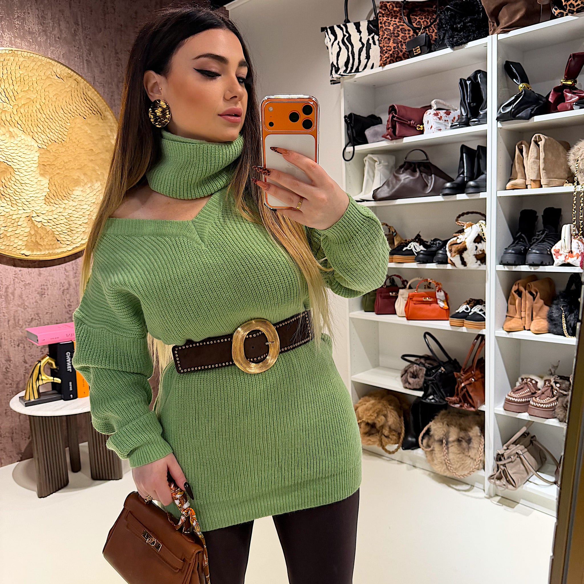 Maglione o mini dress menta - R.a. Boutique