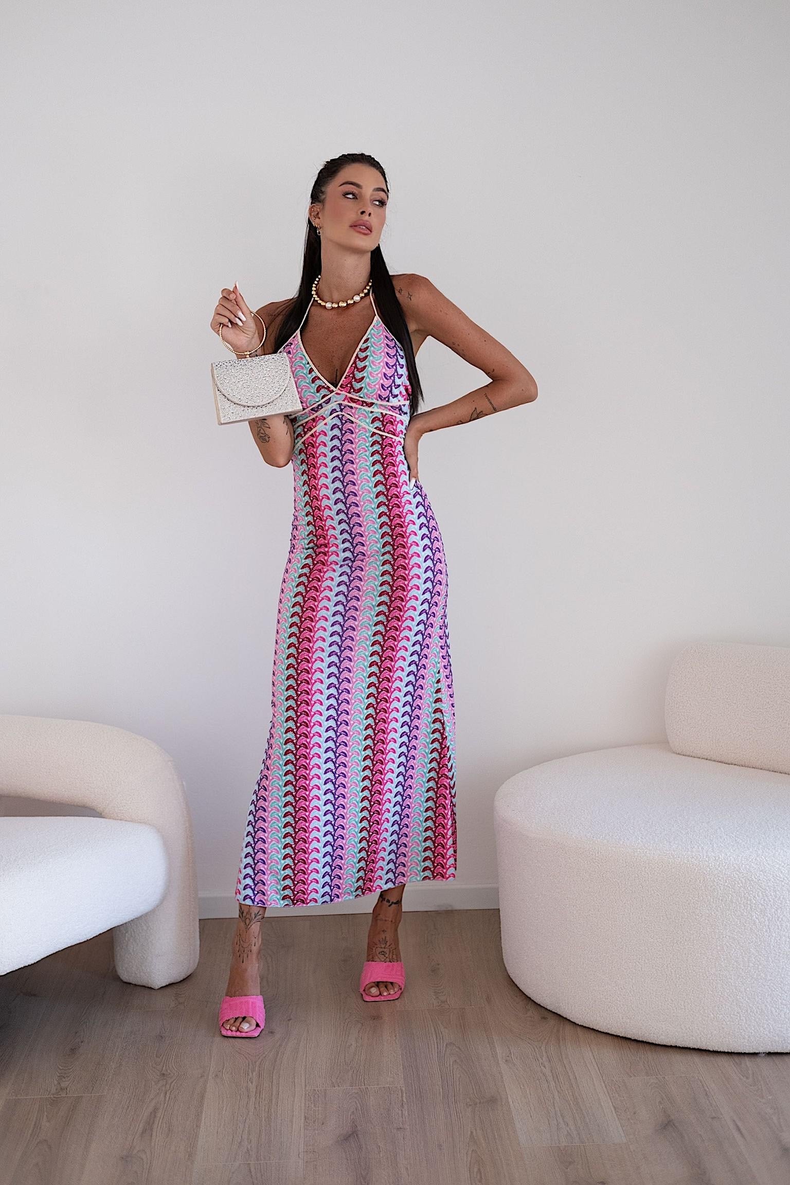 Abito con sfumature rosa - R.a. Boutique 