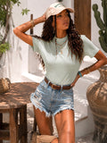 Top Collo Alto Essential a costine - R.a. Boutique