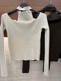 Maglia a costine con choker - R.a. Boutique