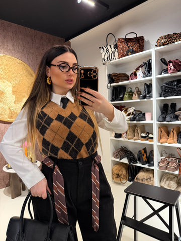 Gilet a rombi - R.a. Boutique