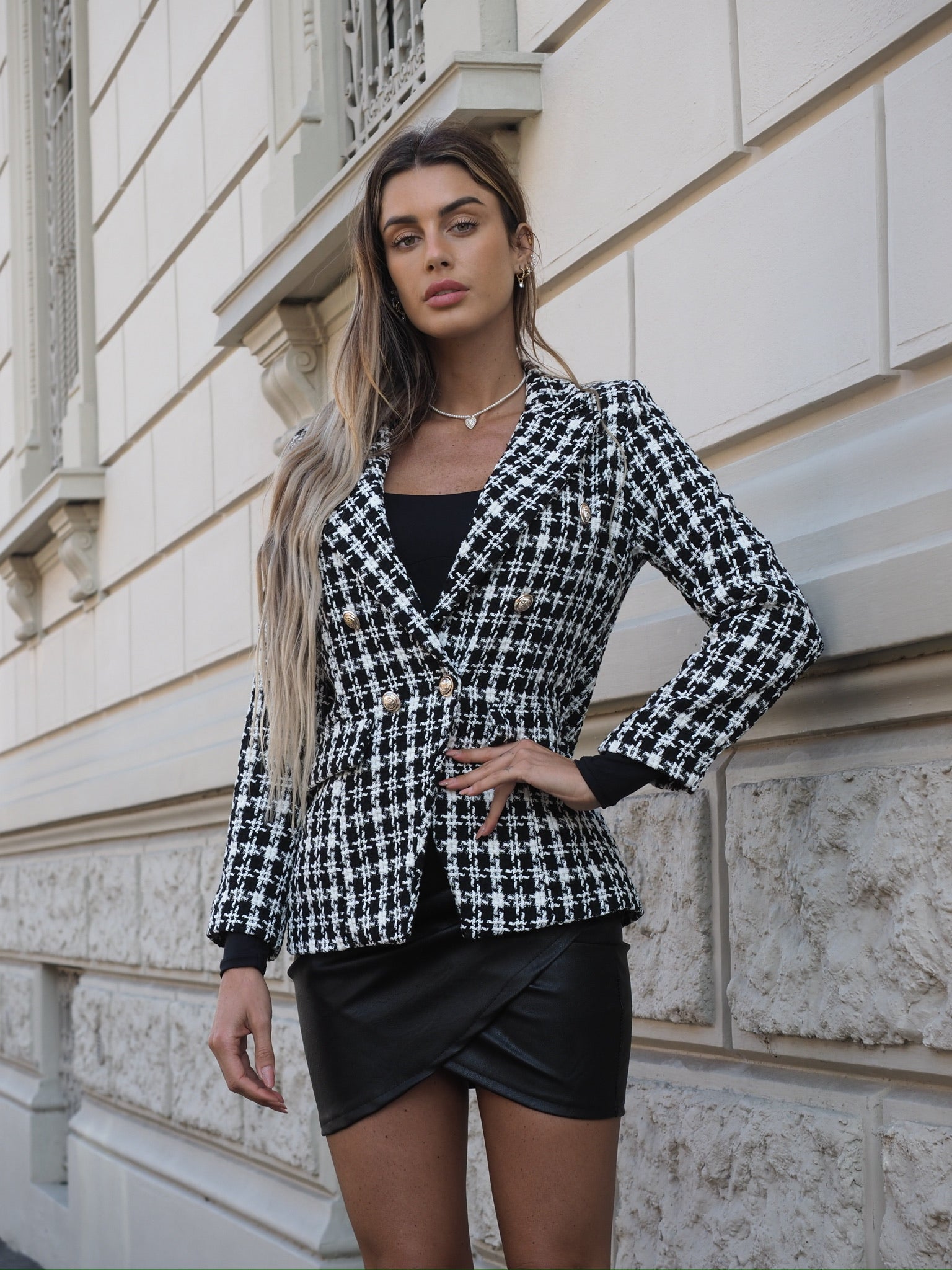 Giacca pied de poule - R.a. Boutique 