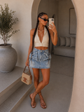 Gonna Denim Fiocco - R.a. Boutique