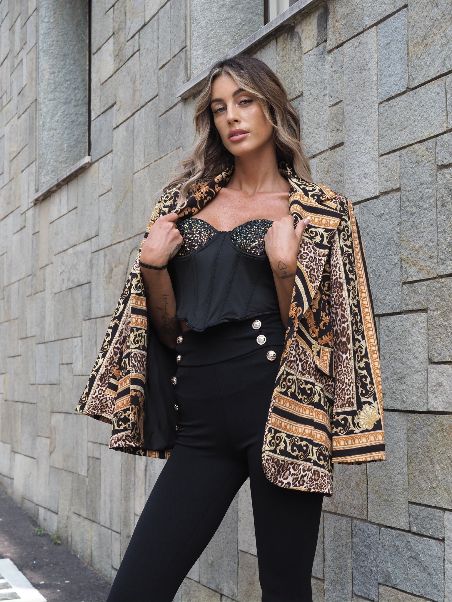 Giacca over a fantasia - R.a. Boutique 