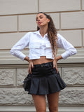 Camicia crop con taschine - R.a. Boutique 