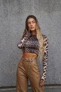 Top crop maculato - R.a. Boutique 