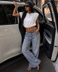 Top con elastico e spallina imbottita - R.a. Boutique